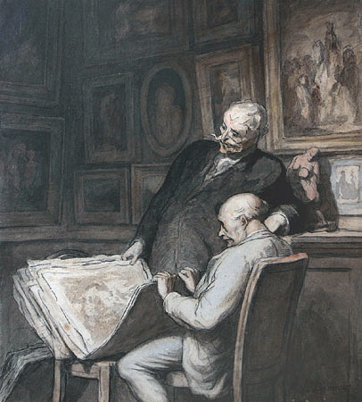 הונורה דומייה, אספני ההדפסים, 1860-64, מוזיאון ויקטוריה ואלברט, לונדון