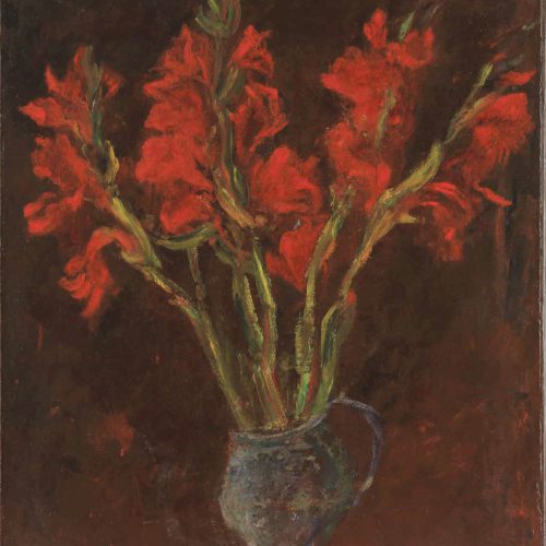 חיים סוטין, גלדיולות אדומות, 1919 בקירוב, אוסף פרטי, ירושלים