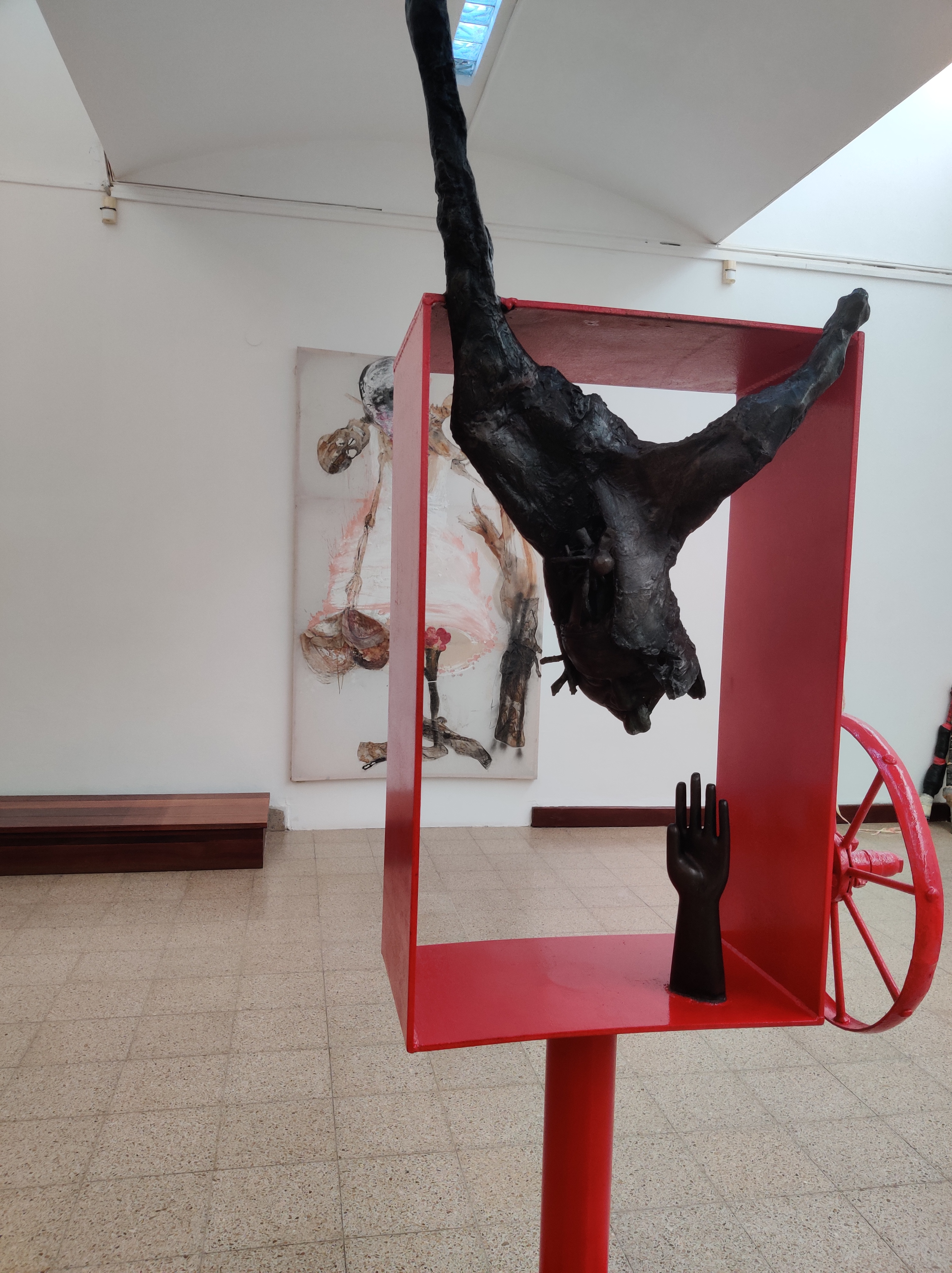 יגאל תומרקין, מחווה לסוטין, מסדרת הקצבים, 1968-69, שוחזר ב-99.jpg