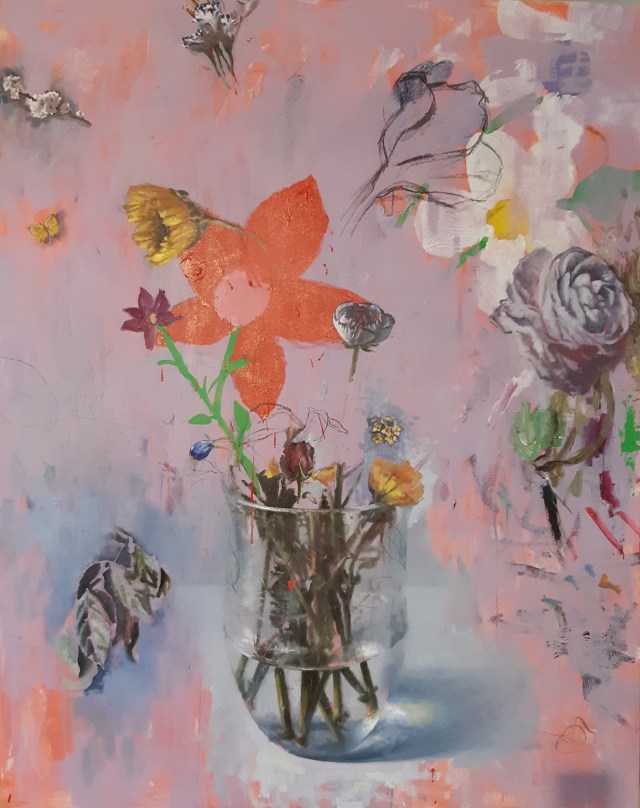 אמיר שפט, לה וידה, שמן על בד, 200 על 160 סמ, 2020