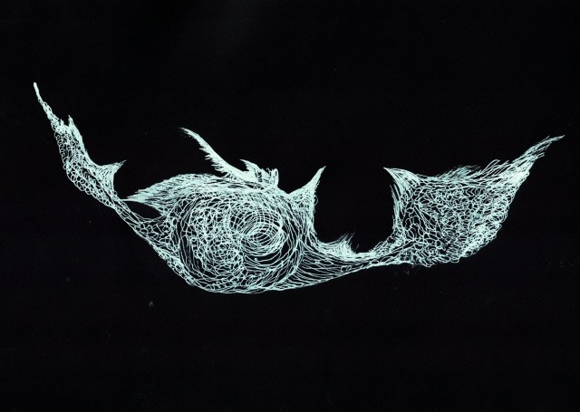 לשוט, 2020, 20-30 סמ, אקריליק על נייר