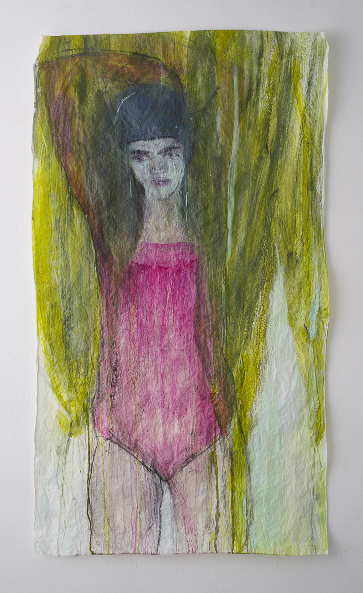לילי כהן פרח יה, אלונה אהובתי, 2020, 150על86, צבעים מבוססי מים על נייר