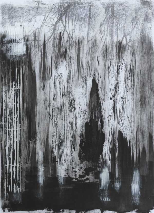 , ללא כותרת, טכניקה מעורבת 3 על ניר