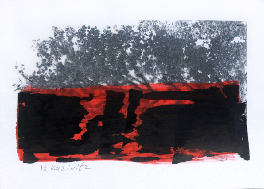 , ללא כותרת, טכניקה מעורבת על ניר