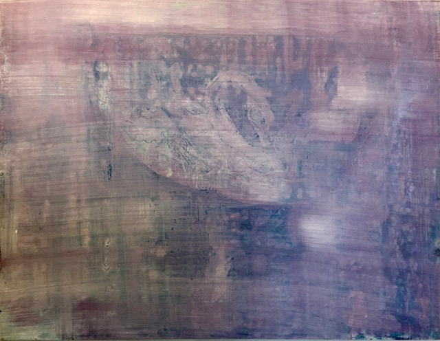 עתליה שחר ברבור אקריליק על לוח עץ